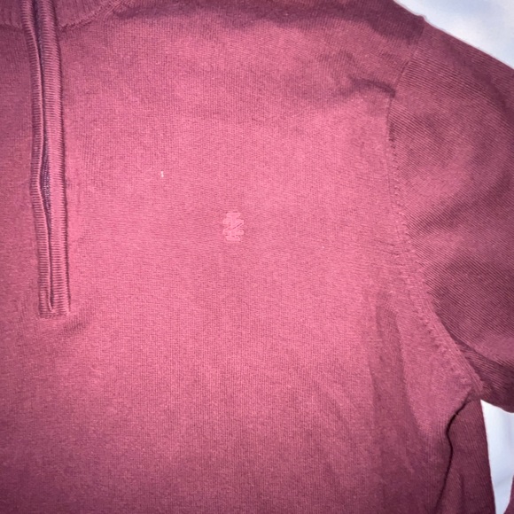 Izod Burgundy Red Quarter Zip Pullover Sweater Size 2XL - Picture 4 of 8